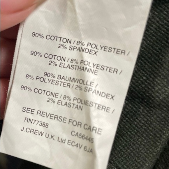 J. Crew Dark green Dannie Straight Leg Pants - Picture 8 of 8